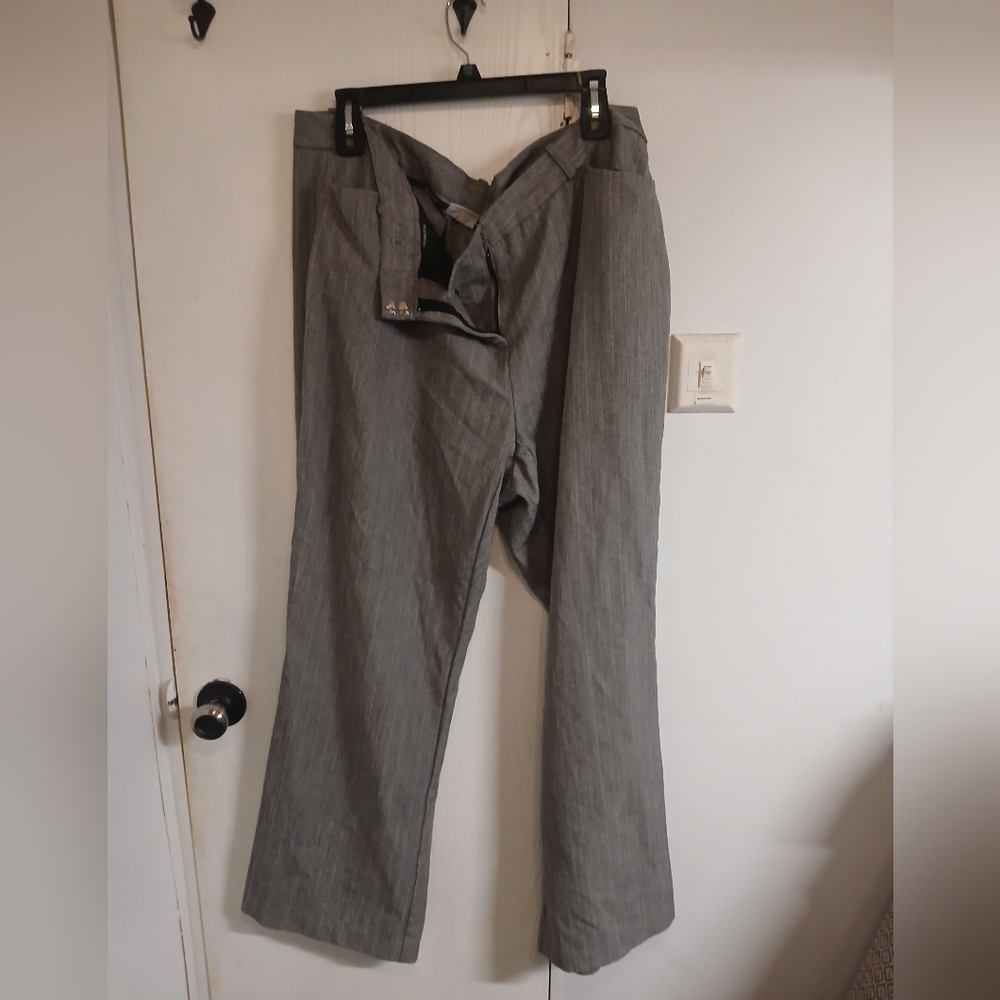 Worthington Grey Charcoal Pinstripe Chinos